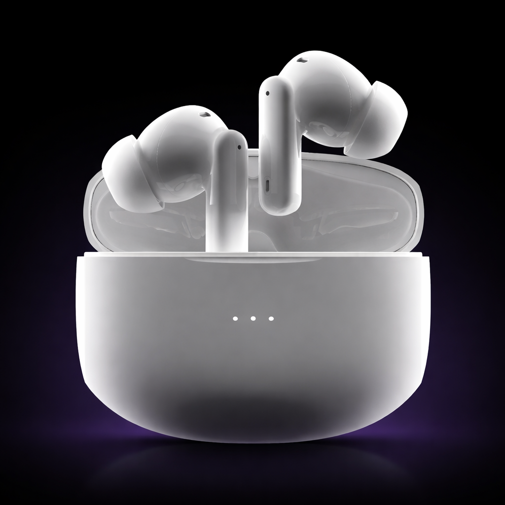 Airtune Wireless Bluetooth Surround Sound Earphones with charging case